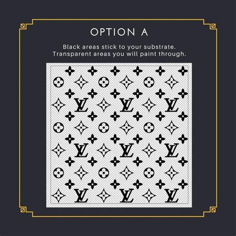 louis vuitton schablone groß
